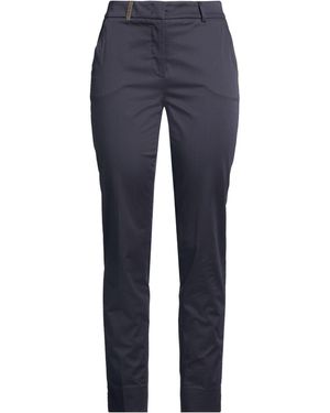 Peserico Icon 4718 Midnight Trousers Cotton, Elastane - Blue