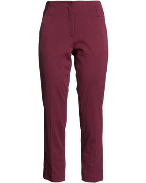 Manila Grace Plum Pants Viscose, Polyamide, Elastane - Red