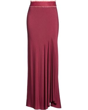 Gentry Portofino Maxi Skirt Viscose, Wool, Elastane - Red