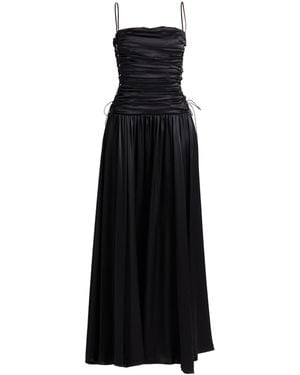 Rochas Maxi Dress Silk - Black