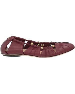 Chloé Ballet Flats Leather - Red