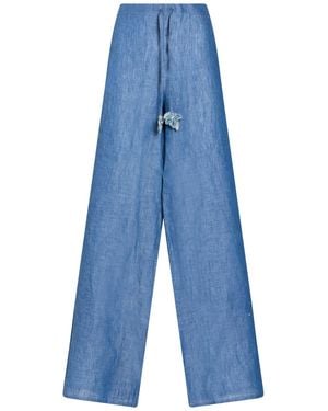 MARYBLOOM Trousers Linen - Blue