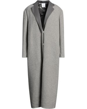 Agnona Coat Cashmere, Lambskin - Gray