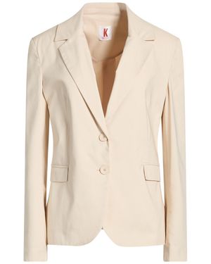 Kontatto Ivory Blazer Cotton, Nylon, Elastane - Natural