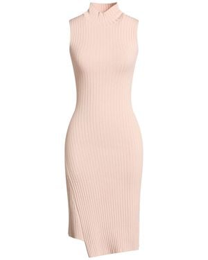Kontatto Midi Dress Viscose, Acrylic, Elastane - Pink