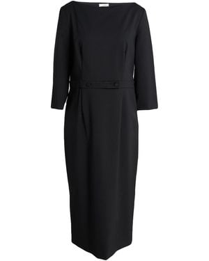 Lardini Midi Dress Polyester, Virgin Wool, Elastane - Black