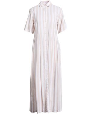 MISS BASTONCINO Maxi Dress Linen, Cotton - White