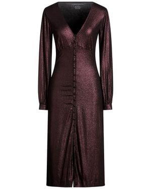 Majestic Filatures Midi Dress Viscose, Elastane - Purple