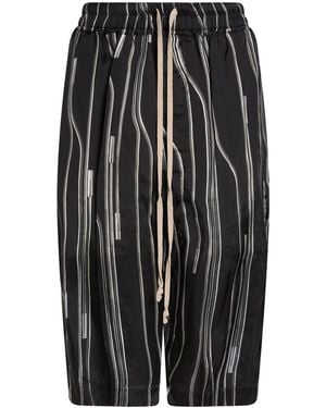 Rick Owens Shorts & Bermuda Shorts Cupro - Black