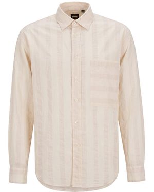 Costumein Shirt Cotton, Silk, Linen - White