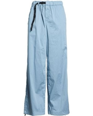 White Sand Pants Cotton, Silk, Elastane - Blue