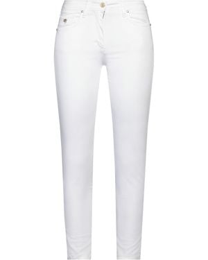 Gai Mattiolo Pants Cotton, Elastane - White