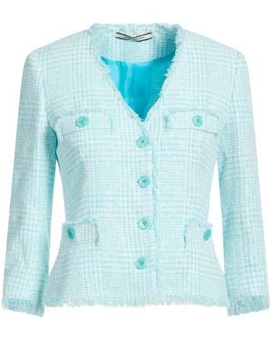 Tagliatore 0205 Sky Jacket Viscose, Cotton, Polyacrylic, Polyamide - Blue