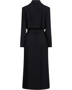 Sandro Bastille Mock Neck Coat in Brown | Lyst