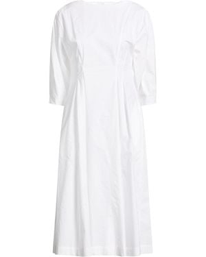 Gentry Portofino Midi Dress Cotton - White