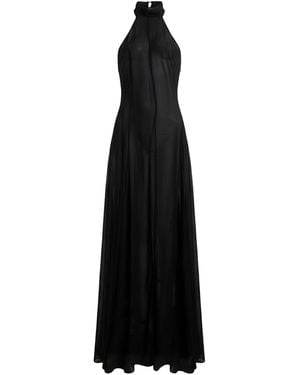 Patrizia Pepe Maxi Dress Polyester - Black