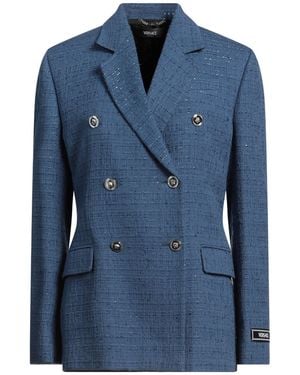 Versace Blazer Cotton, Polyamide, Viscose - Blue