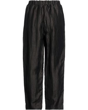 Alpha Studio Trousers Linen, Nylon - Black