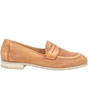 JP/DAVID Camel Loafers Leather - Brown