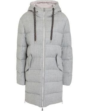 Eleventy Puffer Wool, Metallic Fiber, Polyamide - Gray