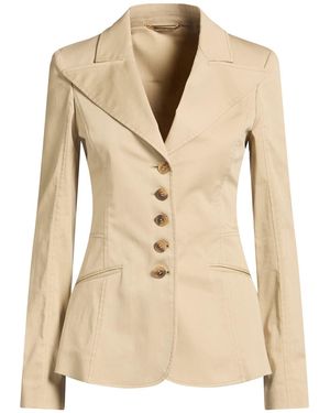 Alberta Ferretti Blazer Cotton, Elastane - Natural