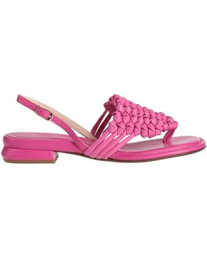 FILOTEO CALZOLERIA Fuchsia Thong Sandal Leather - Pink