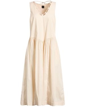 Pinko Midi Dress Cotton, Polyamide, Elastane - Natural