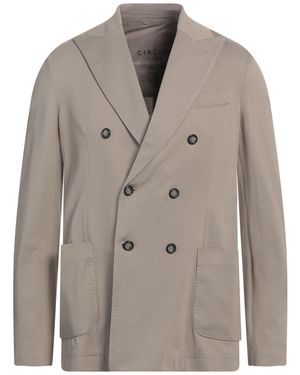 Circolo 1901 Double-Breasted Cotton Piqué Blazer - Brown