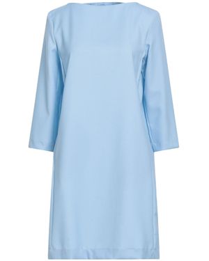 Liviana Conti Light Mini Dress Virgin Wool - Blue