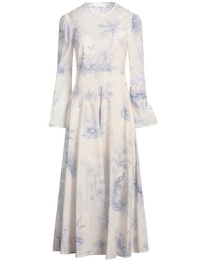 Zimmermann Apricot Maxi Dress Cotton - White