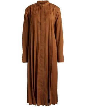COS Midi Dress Polyester, Wool, Elastane - Brown