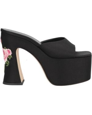 Magda Butrym Sandals Textile Fibers - Black