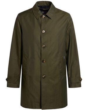 Façonnable Military Overcoat & Trench Coat Cotton, Polyamide - Green
