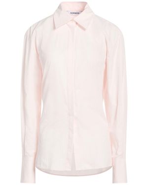 Sandbeige Shirt Cotton - White