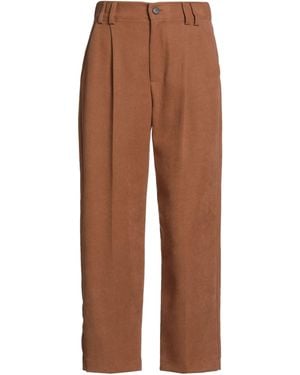 Dixie Camel Pants Polyester, Elastane - Brown