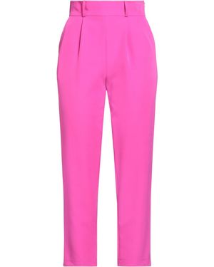 ACTUALEE Fuchsia Trousers Polyester, Elastane - Pink