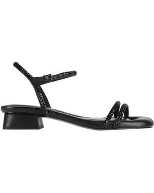 Ash Sandals Textile Fibers - Black