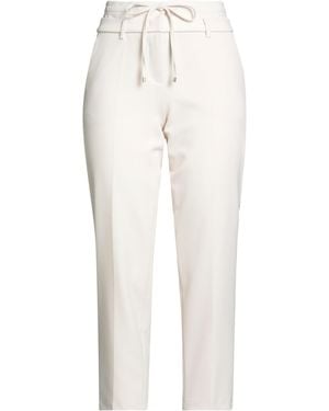 Cambio Ivory Trousers Polyester, Viscose, Elastane - White
