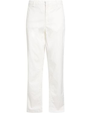 Eleventy Pants Cotton, Lyocell, Silk, Elastane - White