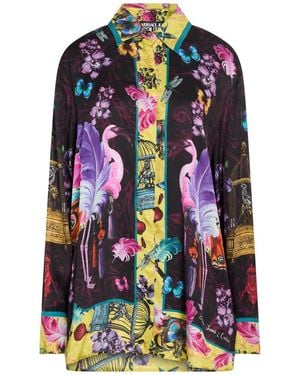 Versace Jeans Couture Shirt Viscose - Blue