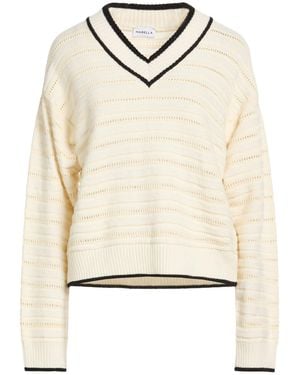 Marella Cream Sweater Virgin Wool, Cotton - Natural