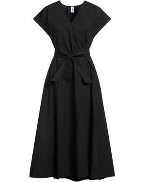 Bomboogie Midi Dress Cotton, Elastane - Black