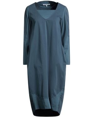 European Culture Midi Dress Cotton, Rayon, Elastane - Blue
