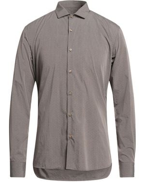 Laboratori Italiani Taupe Shirt Cotton - Gray
