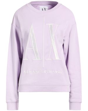 ARMANI EXCHANGE Lilac Sweatshirt Cotton, Elastane - Purple
