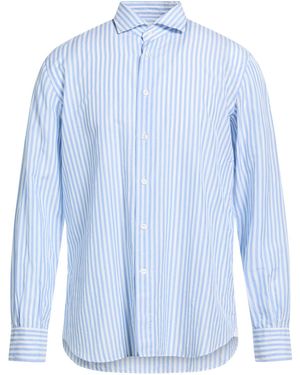 Mazzarelli Sky Shirt Cotton, Linen - Blue