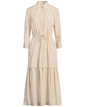 Peserico Midi Dress Cotton, Polyester - Natural