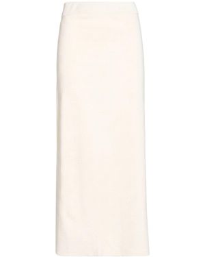 SEVENTY VENEZIA Ivory Maxi Skirt Wool, Acrylic, Polyester - White