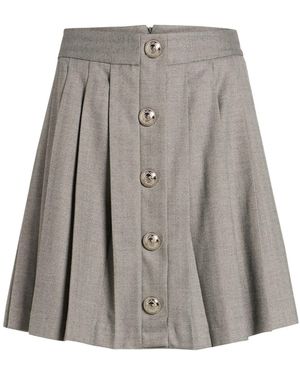 W Les Femmes By Babylon Mini Skirt Polyamide, Viscose, Elastane - Gray