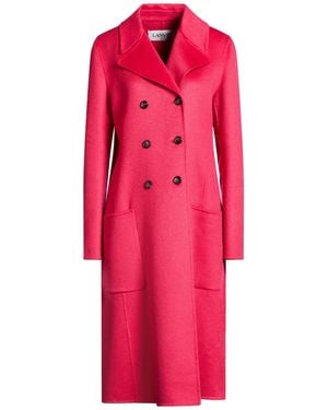 Lanvin Fuchsia Coat Cashmere - Pink